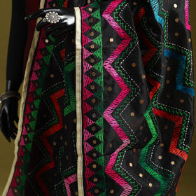 Ranihati chanderi silk zig zag hand embroidery dupatta 07