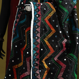 Ranihati chanderi silk zig zag hand embroidery dupatta 10
