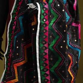 Ranihati chanderi silk zig zag hand embroidery dupatta 36