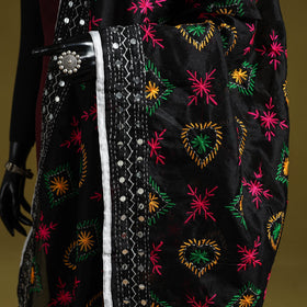 Ranihati chapa work chanderi silk hand embroidery dupatta