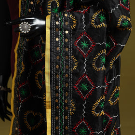 Ranihati chapa work chanderi silk hand embroidery dupatta