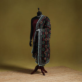 Ranihati chapa work chanderi silk hand embroidery dupatta