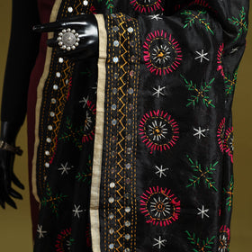 Ranihati chapa work chanderi silk hand embroidery dupatta