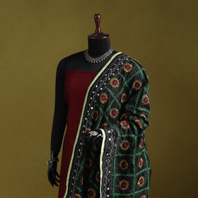 Ranihati chapa work chanderi silk hand embroidery dupatta