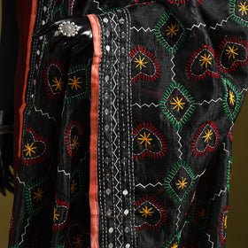 Ranihati chapa work chanderi silk hand embroidery dupatta