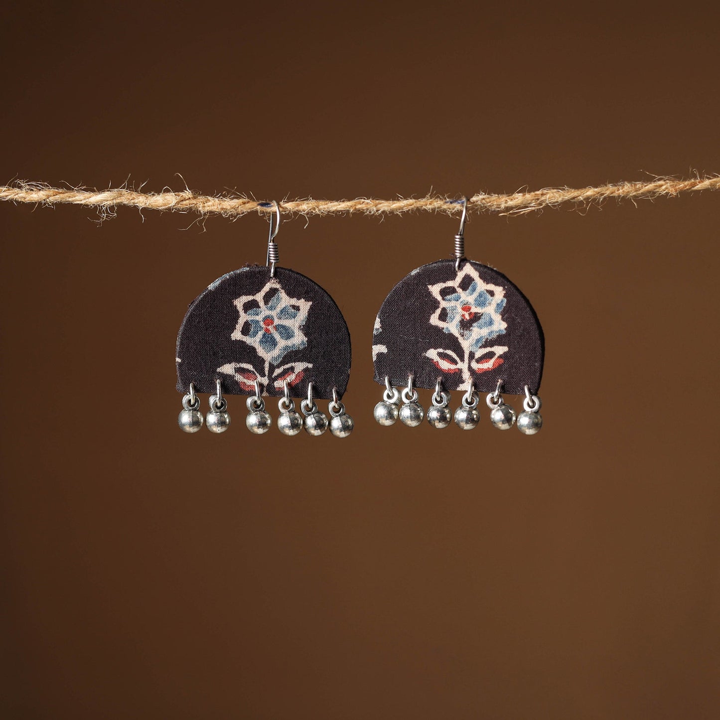 Rasha Ghungroo Work Fabart Earrings