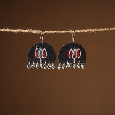 Riya Ghungroo Work Fabart Earrings 