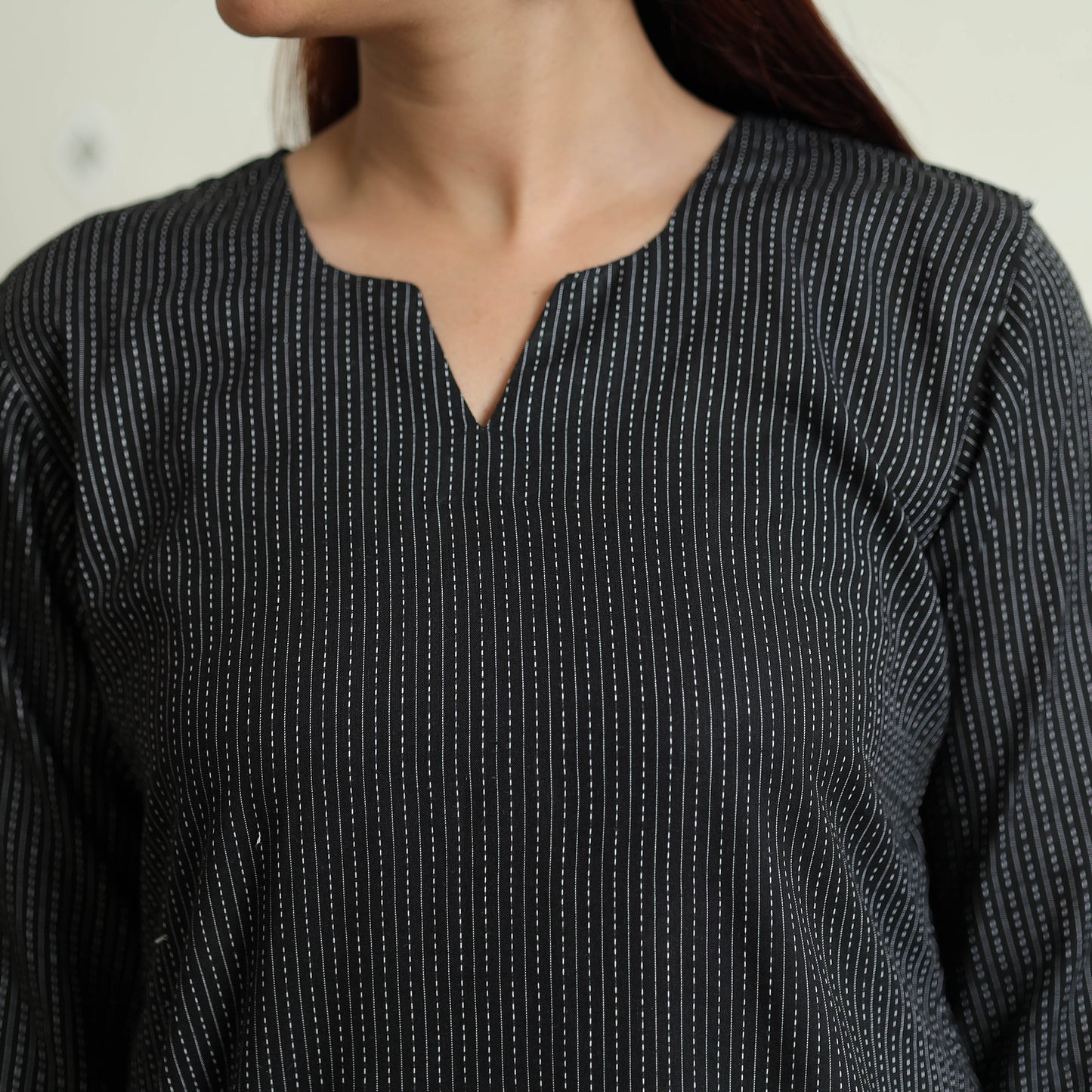 Buy Running Stitch Cotton Long Kurta Online at iTokri.com