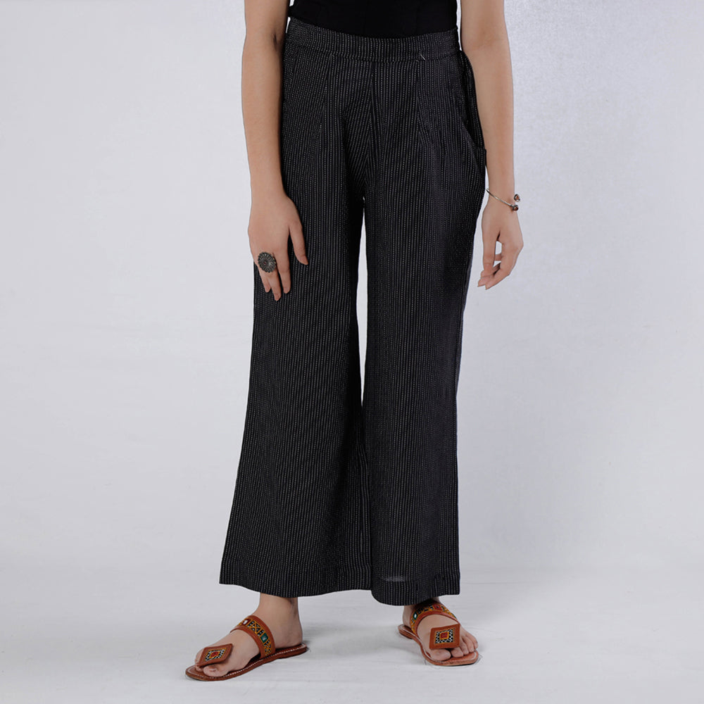  Running Stitch Cotton Palazzo by iTokri Casuals 