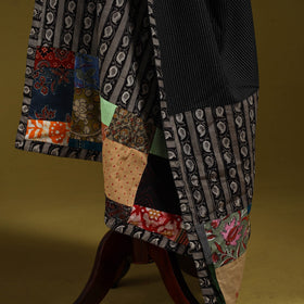 Running stitch with patchwork cotton dupatta 01