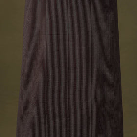 Black Running Stitch Plain Cotton Unstitched Kurta Material