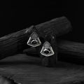 Black - saanjh bela dolphin oxidised earrings - handcrafted