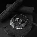 Black - saanjh bela floral oxidised necklace set