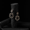 Black - saanjh bela nandi chandbali oxidised earrings