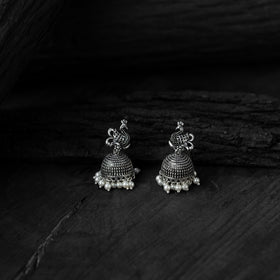 Black - saanjh bela peacock oxidised necklace set