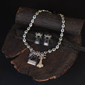 Saanjh Saaj Classic German Silver Necklace Set