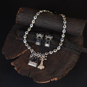 Saanjh Saaj Classic German Silver Necklace Set