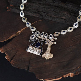 Saanjh Saaj Classic German Silver Necklace Set