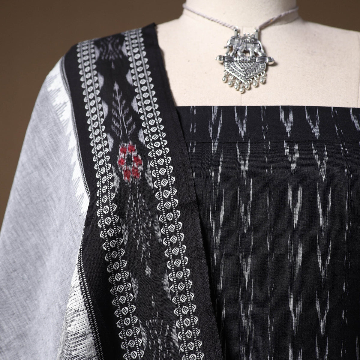 Sambalpuri ikat cotton 2pc unstitched dress material