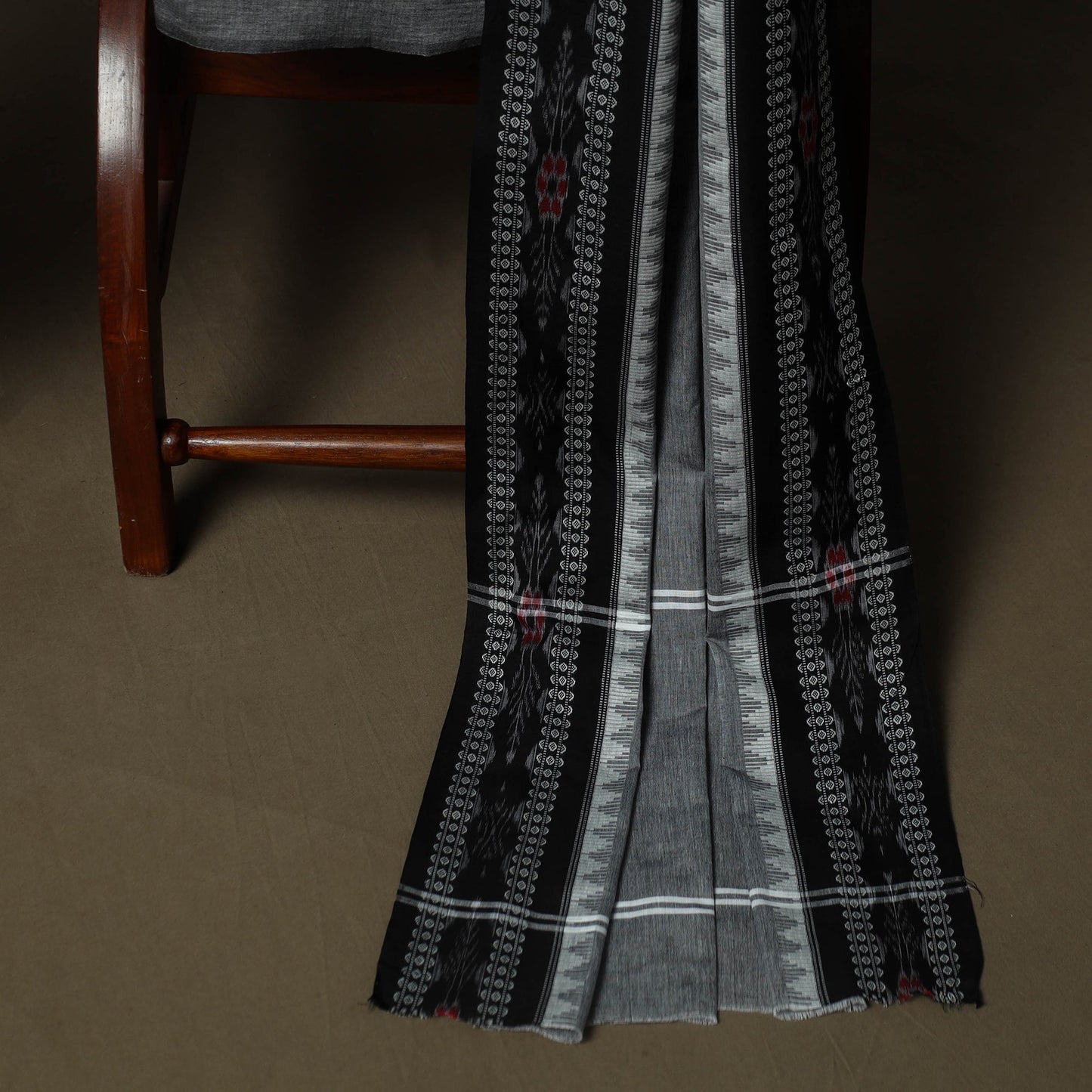 Sambalpuri ikat cotton 3pc unstitched dress material suit