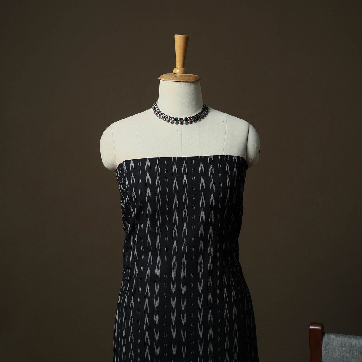Sambalpuri ikat cotton 3pc unstitched dress material suit