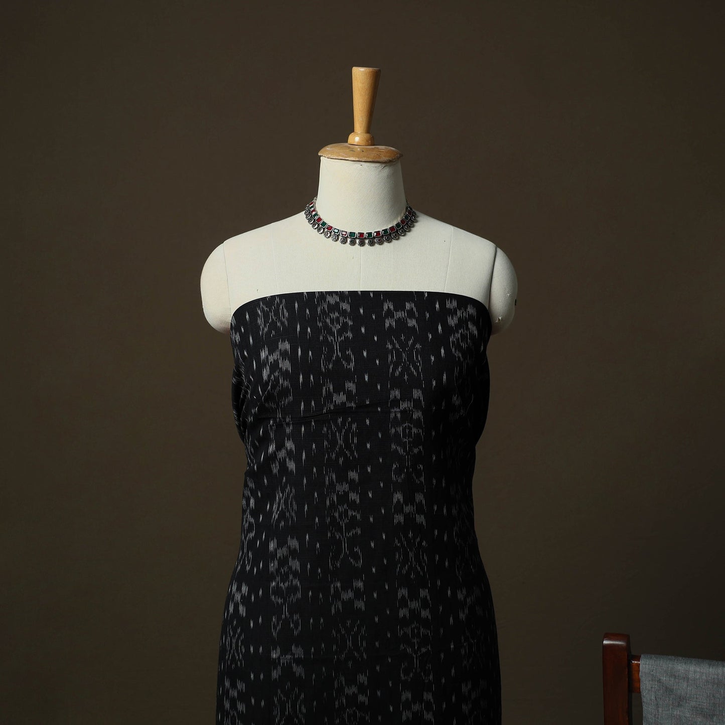 Sambalpuri ikat cotton 3pc unstitched dress material suit