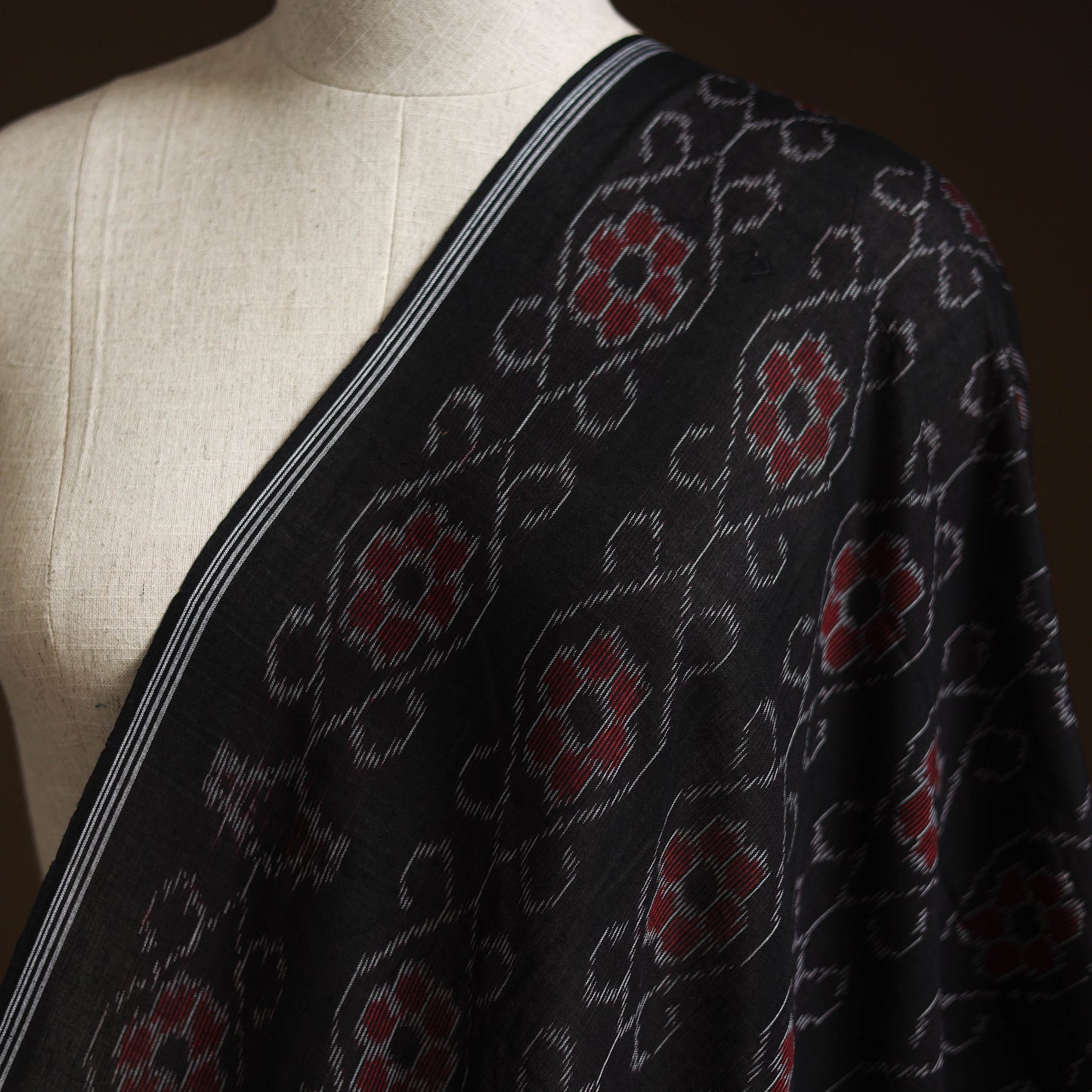 Sambalpuri ikat cotton fabric 06 - handcrafted