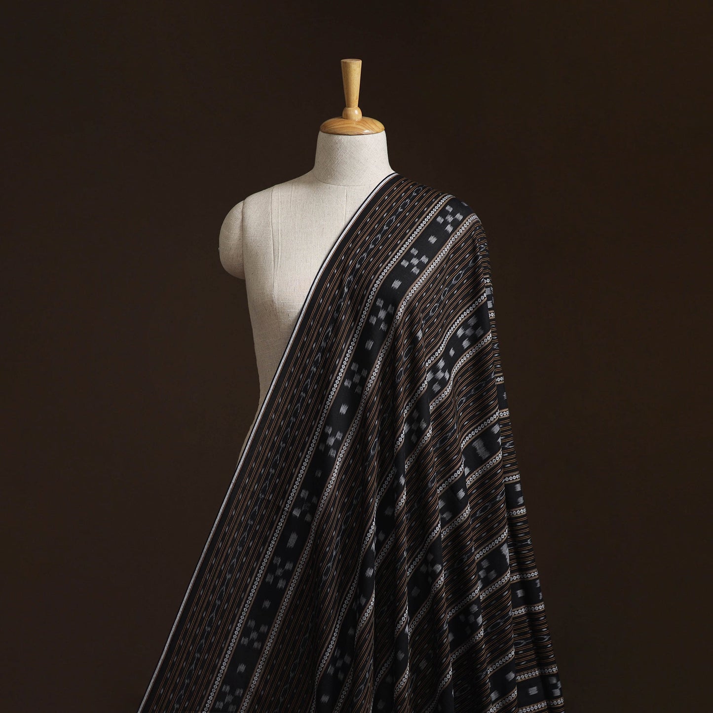 Sambalpuri ikat cotton fabric 10 - handcrafted