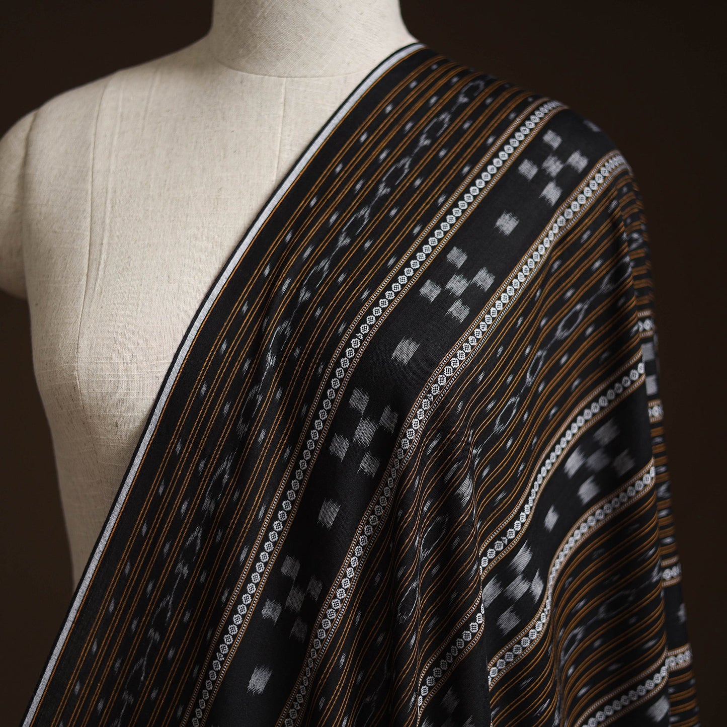 Sambalpuri ikat cotton fabric 10 - handcrafted