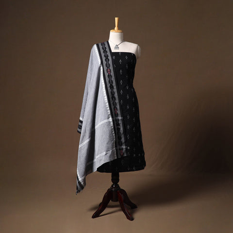 Sambalpuri ikat handloom cotton 2pc unstitched dress