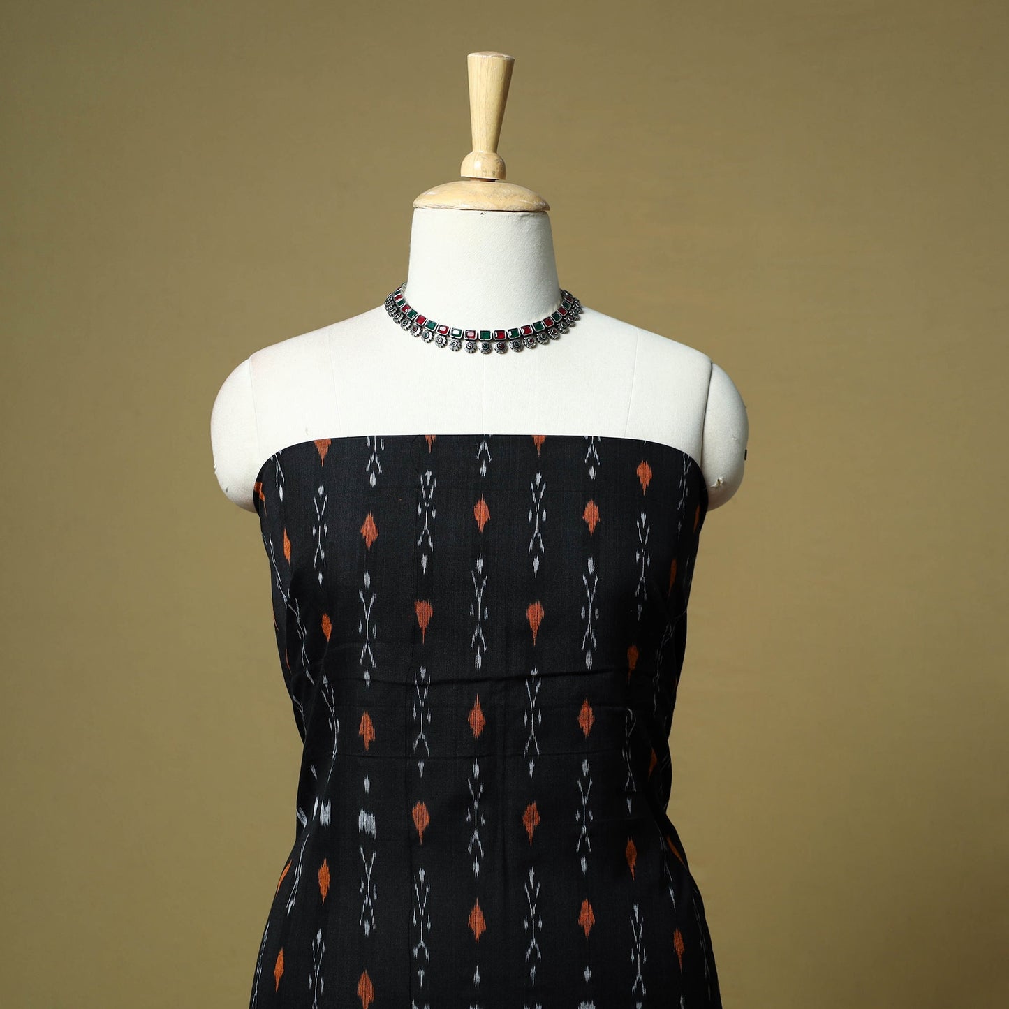 Sambalpuri ikat handloom cotton 3pc unstitched dress