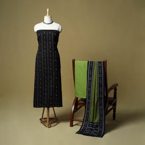 Sambalpuri ikat handloom cotton 3pc unstitched dress