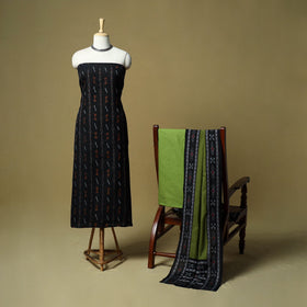 Sambalpuri ikat handloom cotton 3pc unstitched dress
