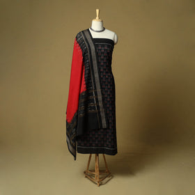 Sambalpuri ikat handloom cotton 3pc unstitched dress