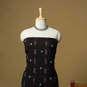 Black - sambalpuri ikat handloom cotton 3pc unstitched