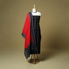 Sambalpuri ikat handloom cotton 3pc unstitched dress