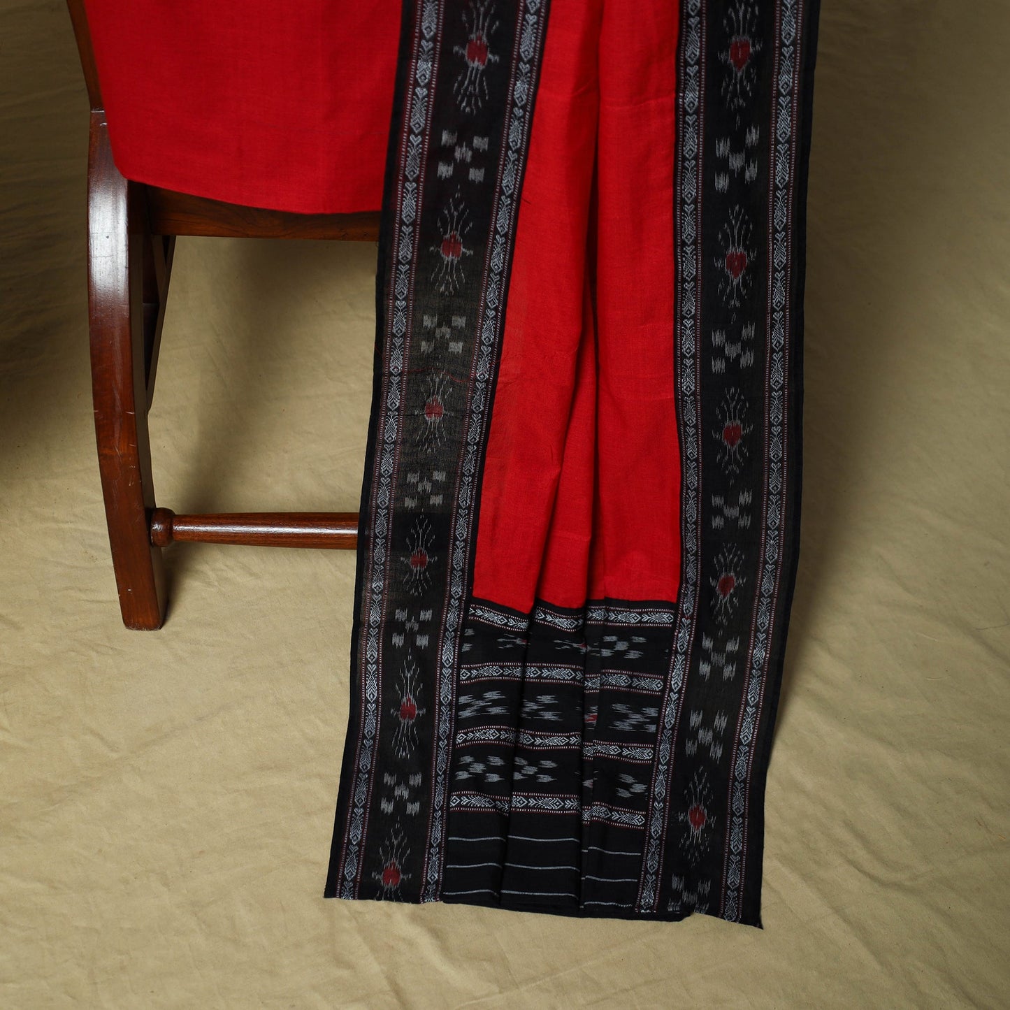 Sambalpuri ikat handloom cotton 3pc unstitched dress