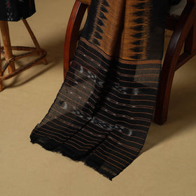 Black - sambalpuri ikat handloom cotton 3pc unstitched