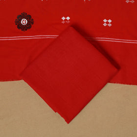 Black - sambalpuri ikat handloom cotton 3pc unstitched