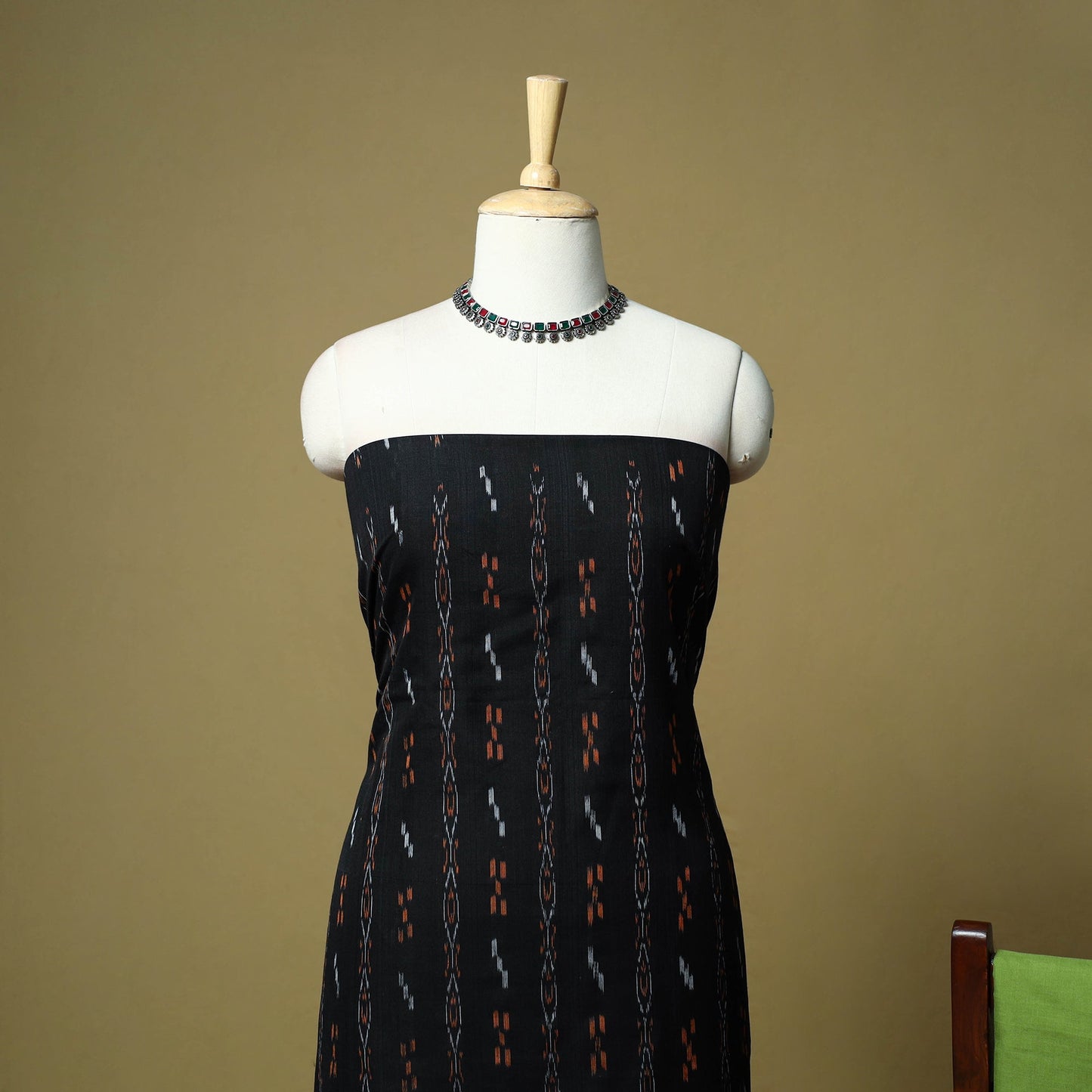 Sambalpuri ikat handloom cotton 3pc unstitched dress