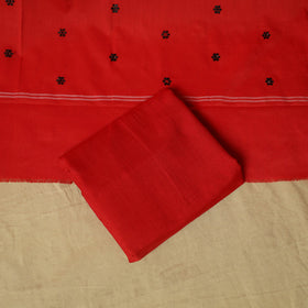 Sambalpuri ikat handloom embroidered cotton 3pc unstitched
