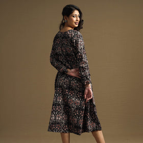 Buy Sanganeri Block Printed Cotton Flared Dress Online at iTokri.com