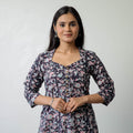  Sanganeri Block Printed Cotton Straight Kurta for Women