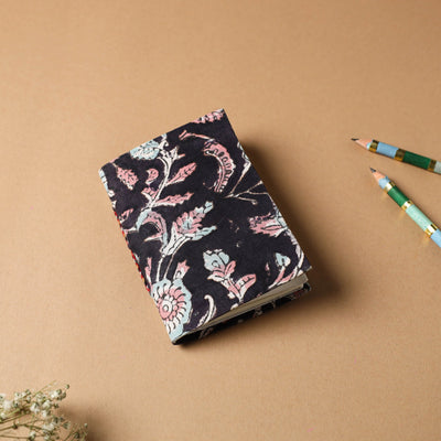 Sanganeri Fabric Cover Handmade Paper Notebook