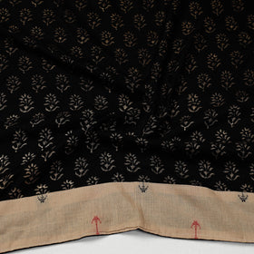 Buy Sanganeri Gold Block Printed Rayon Blouse Piece 