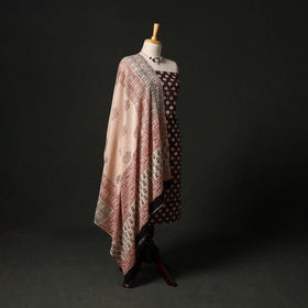 Sanganeri hand block print cotton 2pc unstitched dress