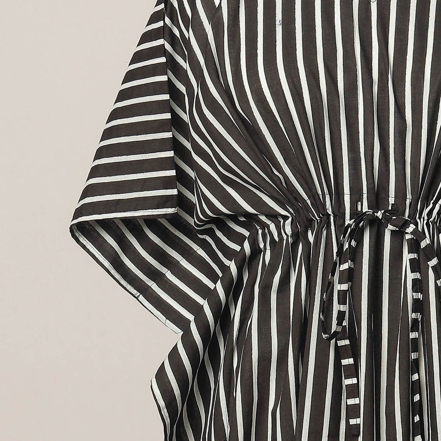 Buy Hand Block Printed Cotton Kaftan with Tie-Up Waist l iTokri.com