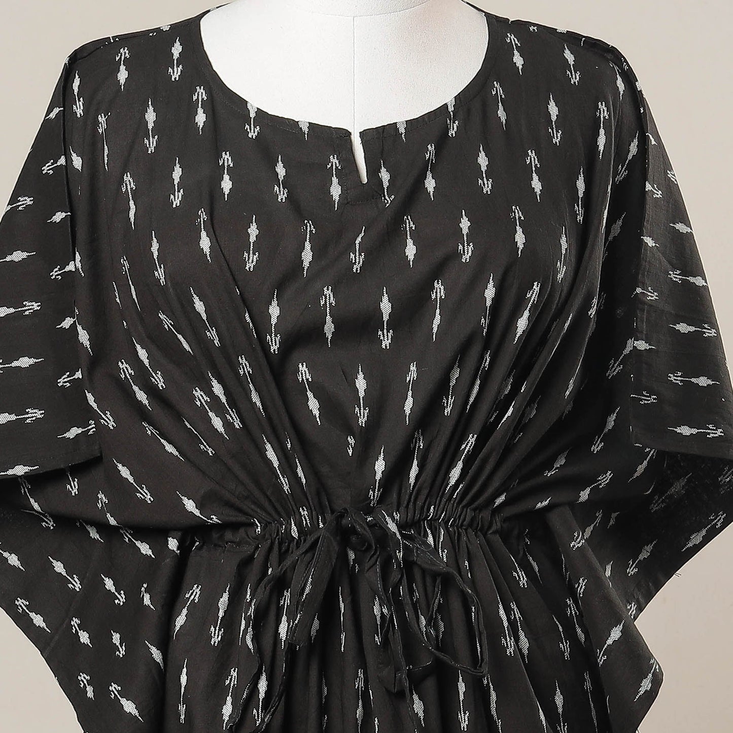 Buy Sanganeri Printed Cotton Kaftan with Tie-Up Waist l iTokri.com
