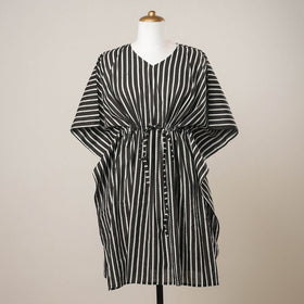 Buy Hand Block Printed Cotton Kaftan with Tie-Up Waist l iTokri.com