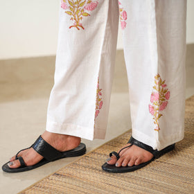 Buy Sanganeri Block Printed Cotton Kurta with Palazzo & Dupatta Set 16 Online at iTokri.com